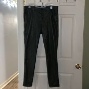 Pleather skinny jeans
